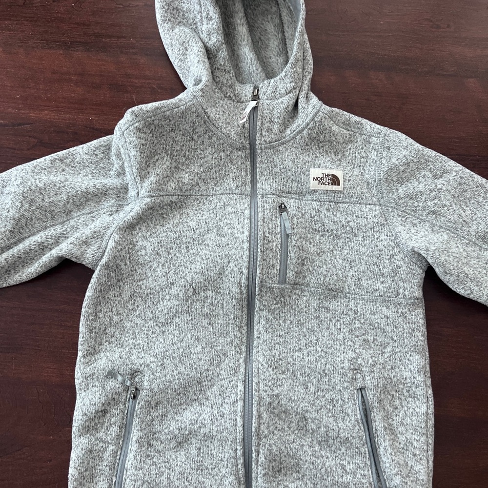 The North Face Heathered Gray Fleece Jacket